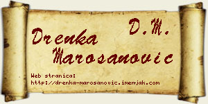 Drenka Marošanović vizit kartica